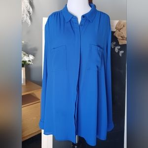 Cato Blouse 18/20 Bright Blue